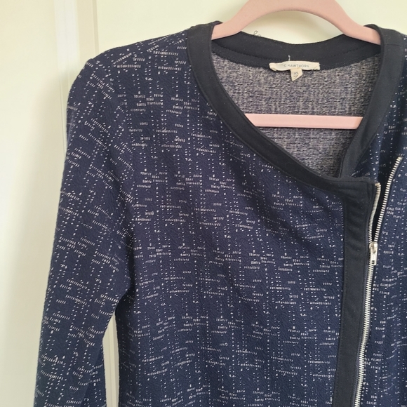 41 Hawthorn Stitch Fix Blue Asymmetric Zip Up Soft Jacket Size XS - Picture 3 of 11